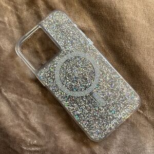 Case Mate Glitter Silver Phone Case